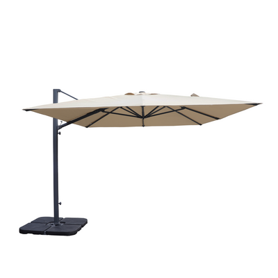 Sombrilla excentrica antiviento Mistral 3x4m - Estructura gris antracita