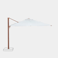 Sombrilla excentrica antiviento Mistral 3x3m - Estructura efecto madera