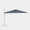 Sombrilla excentrica antiviento Mistral 3x4m - Estructura gris claro