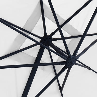 Sombrilla excentrica antiviento Mistral 3x4m - Estructura gris antracita