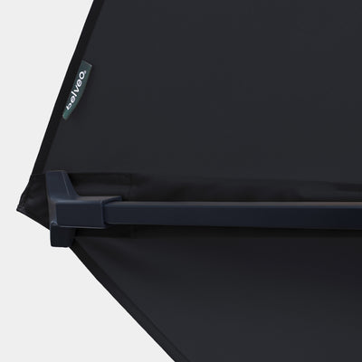 Sombrilla excentrica antiviento Mistral 3x4m - Estructura gris antracita