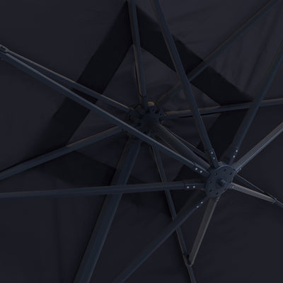 Sombrilla excentrica antiviento Mistral 3x4m - Estructura gris antracita