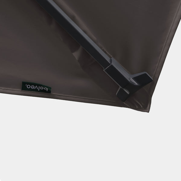 Sombrilla antiviento Aura 3x3m - Estructura gris antracita