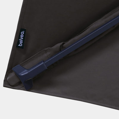 Sombrilla excentrica antiviento Mistral 3x3m - Estructura gris antracita