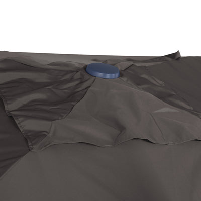 Sombrilla excentrica antiviento Mistral 3x3m - Estructura gris antracita