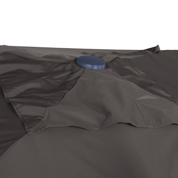 Sombrilla excentrica antiviento Mistral 3x3m - Estructura gris antracita