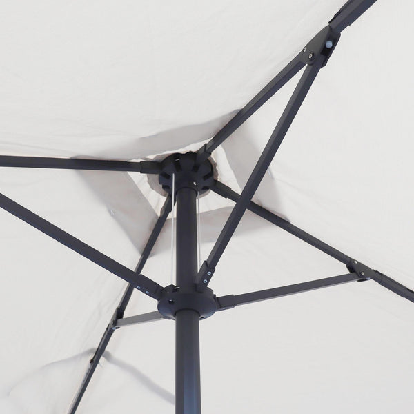 Sombrilla antiviento Aura 2x2m - Estructura gris antracita