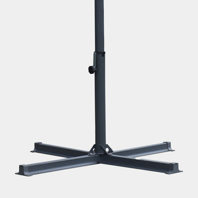 Sombrilla antiviento Aura 3x3m - Estructura gris antracita