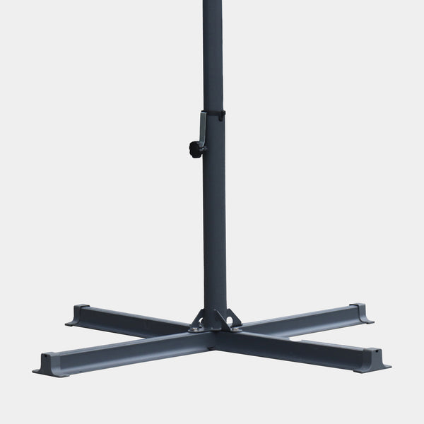 Sombrilla antiviento Aura 3x3m - Estructura gris antracita