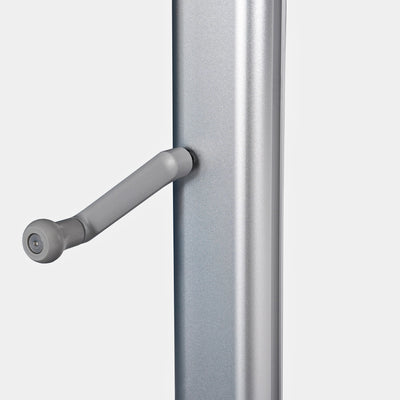 Sombrilla excentrica antiviento Mistral 3x3m - Estructura gris claro