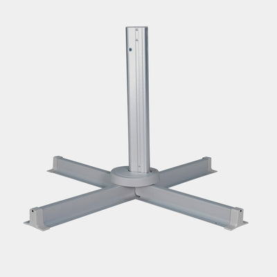 Sombrilla excentrica antiviento Mistral 3x4m - Estructura gris claro