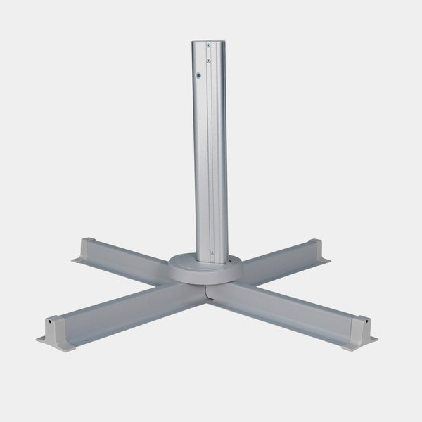 Sombrilla excentrica antiviento Mistral 3x3m - Estructura gris claro