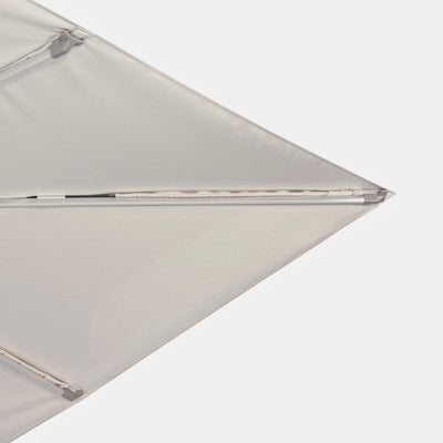 Sombrilla excentrica antiviento Mistral 3x3m - Estructura gris claro