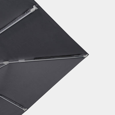 Sombrilla excentrica antiviento Mistral 3x3m - Estructura gris claro