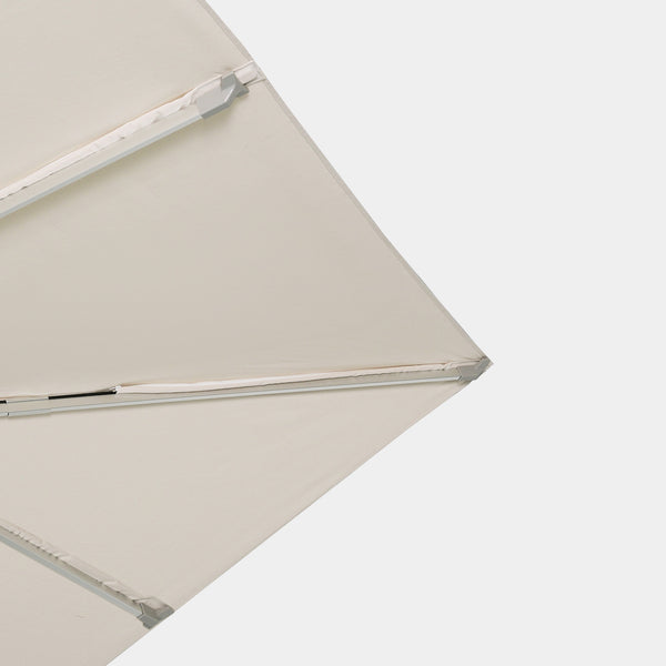 Sombrilla excentrica antiviento Mistral 3x3m - Estructura gris claro