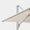 Sombrilla excentrica antiviento Mistral 3x3m - Estructura gris claro