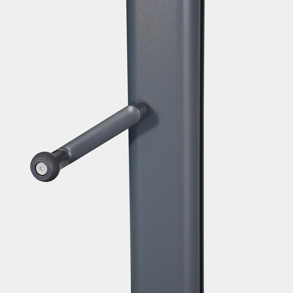 Sombrilla excentrica antiviento Mistral 3x3m - Estructura gris antracita