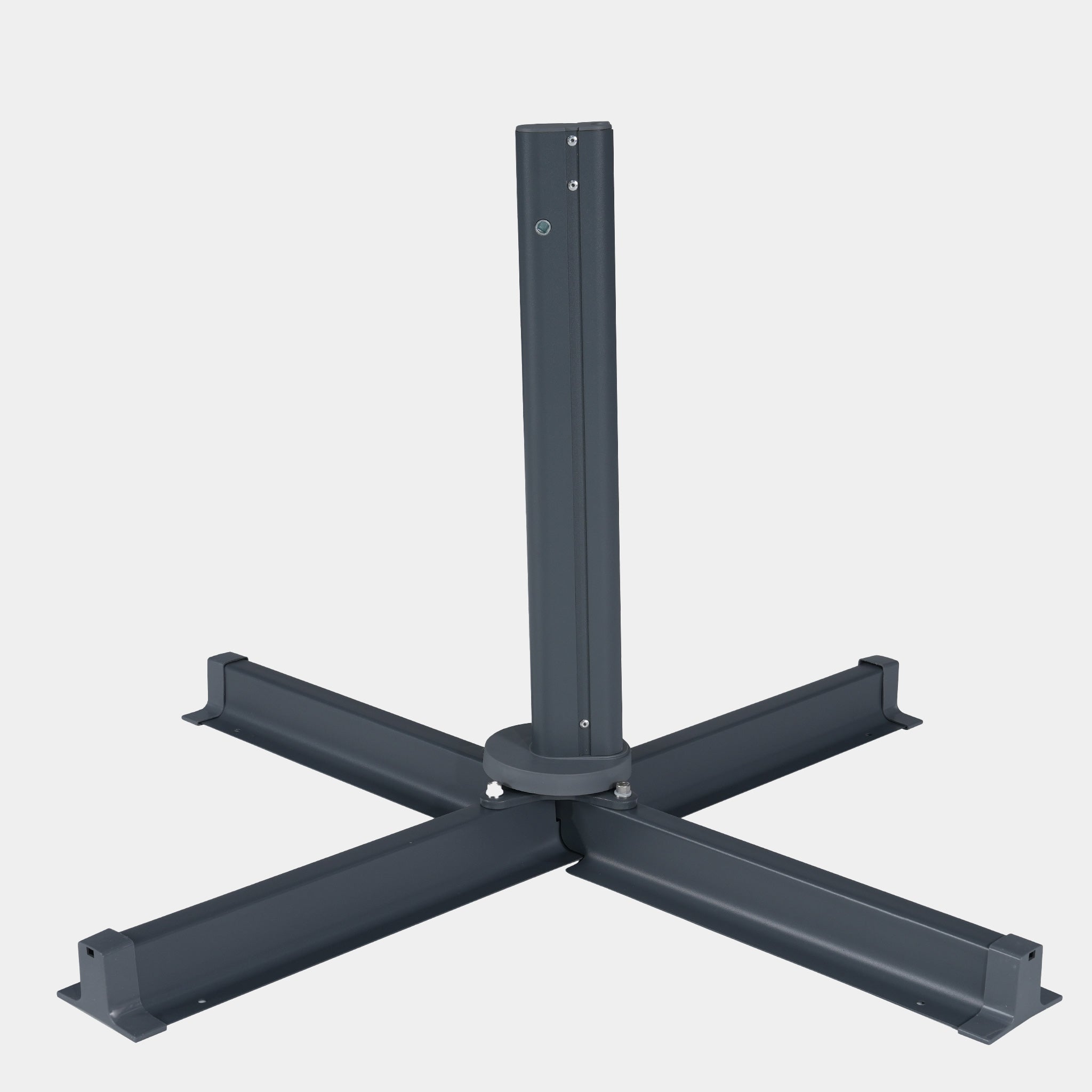 Sombrilla excentrica antiviento Mistral 3x3m - Estructura gris antracita
