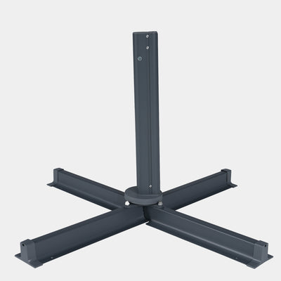 Sombrilla excentrica antiviento Mistral 3x4m - Estructura gris antracita