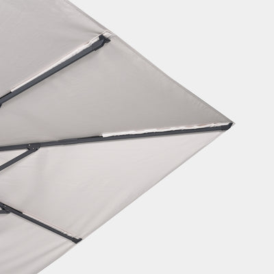 Sombrilla excentrica antiviento Mistral 3x3m - Estructura gris antracita