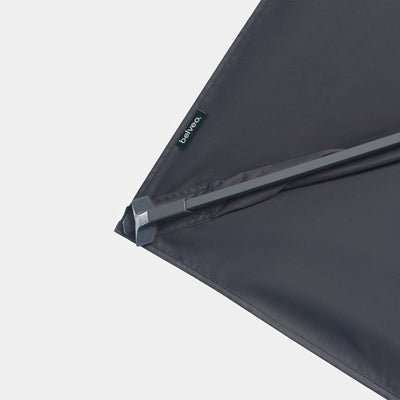 Sombrilla excentrica antiviento Mistral 3x3m - Estructura gris antracita