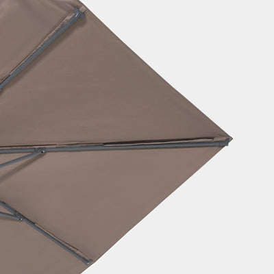 Sombrilla excentrica antiviento Mistral 3x3m - Estructura gris antracita