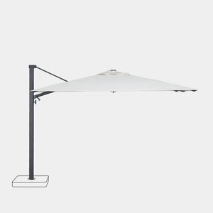 Sombrilla excentrica antiviento Mistral 3x3m - Estructura gris antracita
