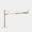 Sombrilla excentrica antiviento Mistral 3x3m - Estructura efecto madera