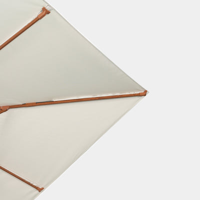 Sombrilla excentrica antiviento Mistral 3x3m - Estructura efecto madera