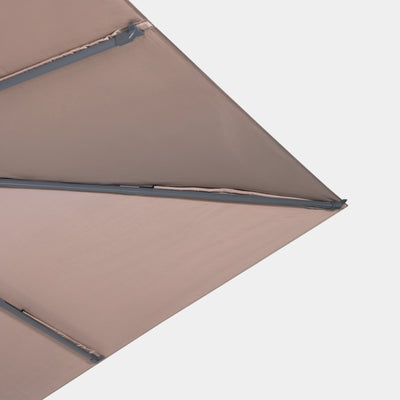 Sombrilla excentrica antiviento Mistral 3x3m - Estructura gris antracita