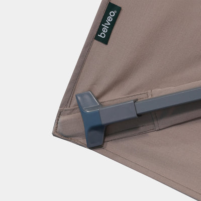 Sombrilla excentrica antiviento Mistral 3x3m - Estructura gris antracita