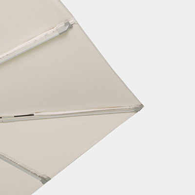 Sombrilla excentrica antiviento Mistral 3x4m - Estructura gris claro