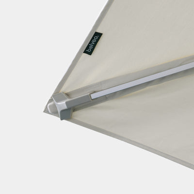 Sombrilla excentrica antiviento Mistral 3x4m - Estructura gris claro