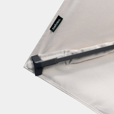 Sombrilla excentrica antiviento Mistral 3x4m - Estructura gris antracita