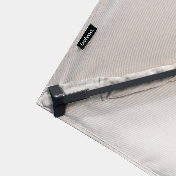 Sombrilla excentrica antiviento Mistral 3x4m - Estructura gris antracita