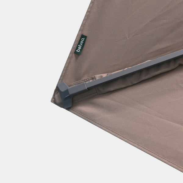 Sombrilla excentrica antiviento Mistral 3x4m - Estructura gris antracita