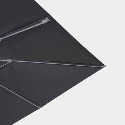 Sombrilla excentrica antiviento Mistral 3x4m - Estructura gris claro