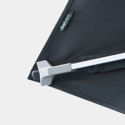 Sombrilla excentrica antiviento Mistral 3x4m - Estructura gris claro