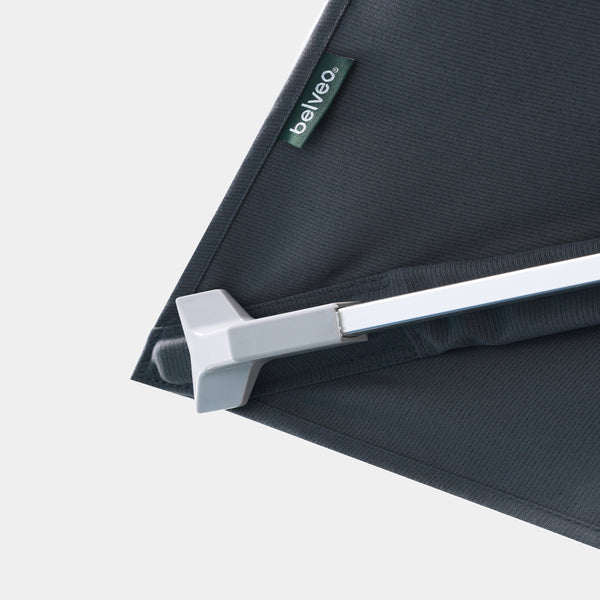 Sombrilla excentrica antiviento Mistral 3x4m - Estructura gris claro