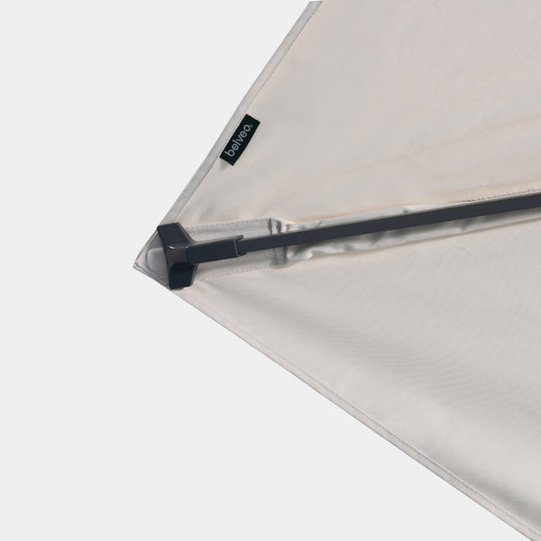 Sombrilla excentrica antiviento Mistral 3x4m - Estructura gris antracita