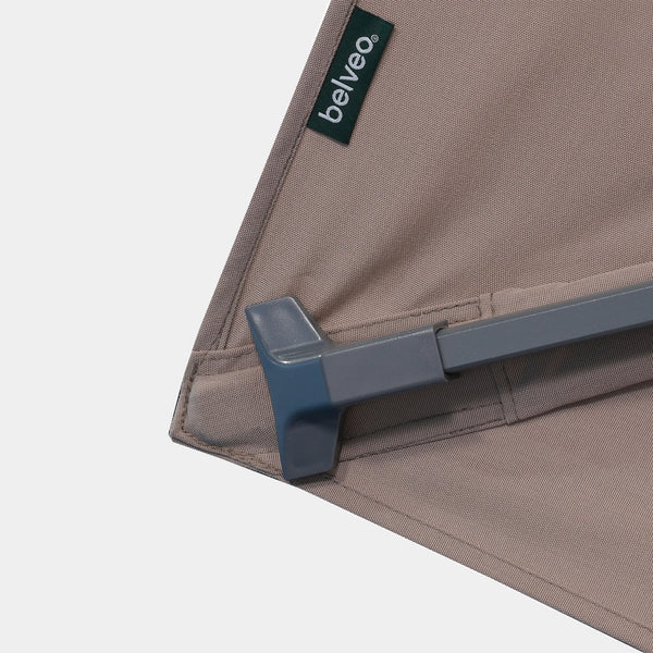 Sombrilla excentrica antiviento Mistral 3x4m - Estructura gris antracita