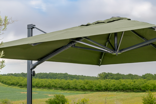 Sombrilla adaptada al viento