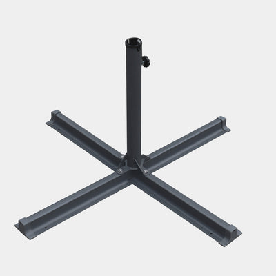 Sombrilla antiviento Aura 3x3m - Estructura gris antracita