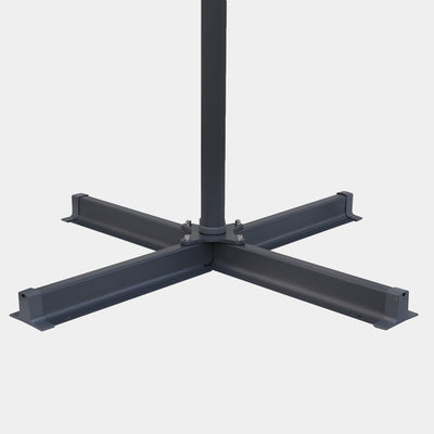 Sombrilla excentrica antiviento Mistral 3x3m - Estructura gris antracita