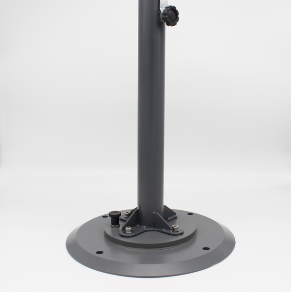 Base fija Plug & Play para sombrilla excéntrica y recta