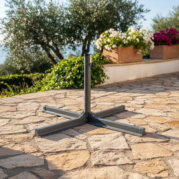Base en cruz Fogony para sombrilla recta