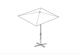 Sombrilla cuadrada